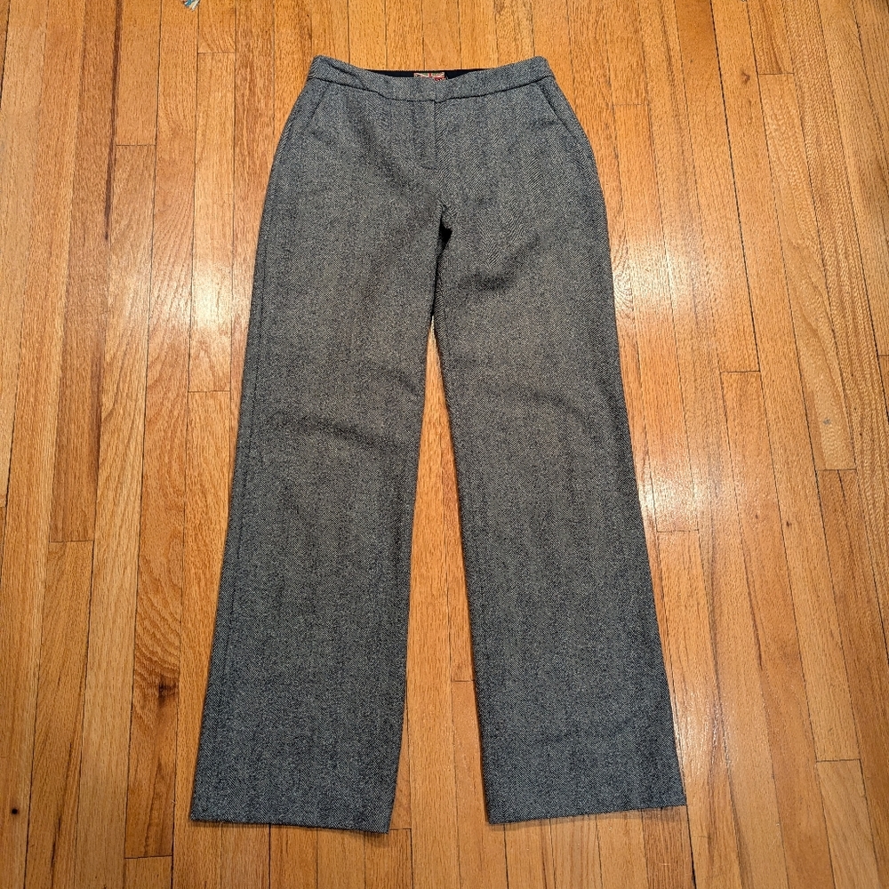 Boden Wool Grey Wide Leg Pants